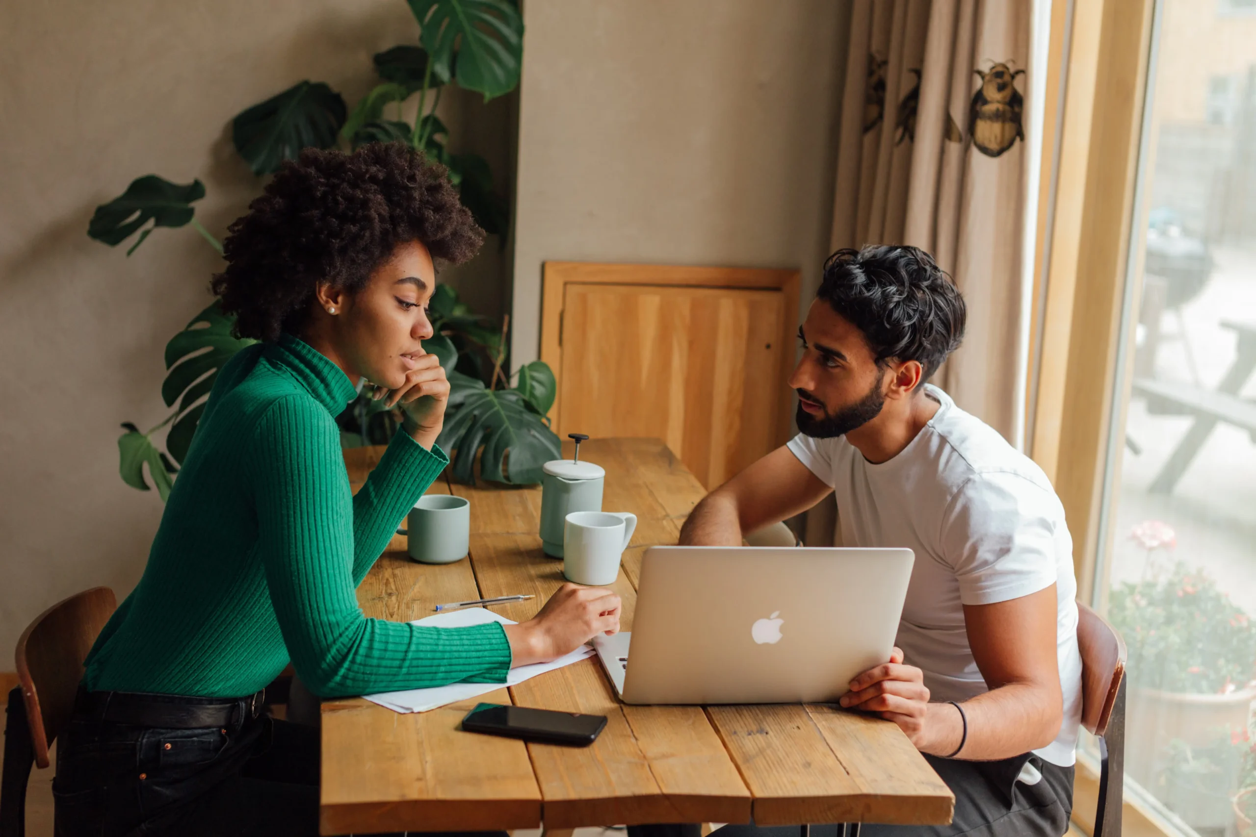Business team brainstorming digital marketing campaigns
